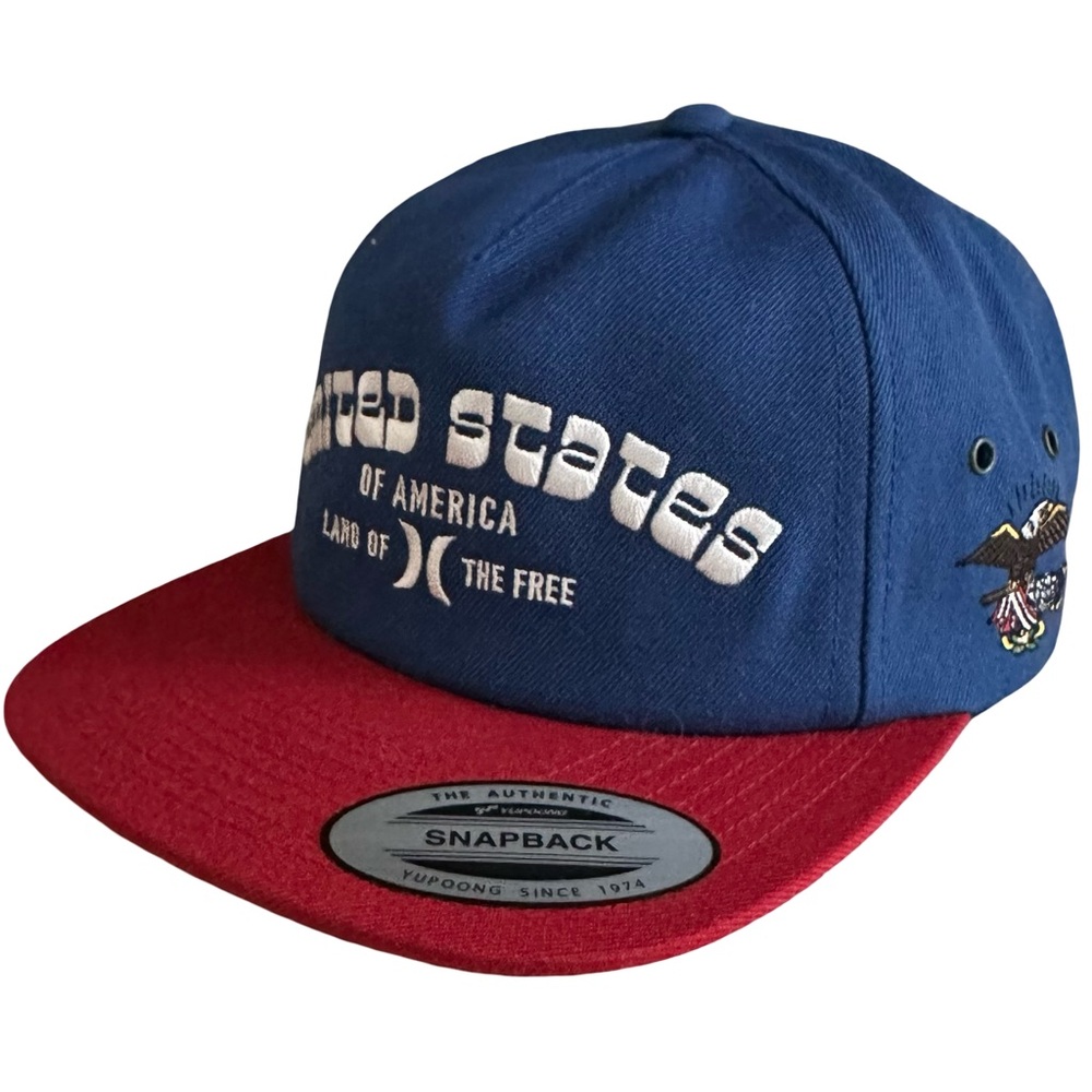 Hurley United States Of America Snapback Hat - OSFM